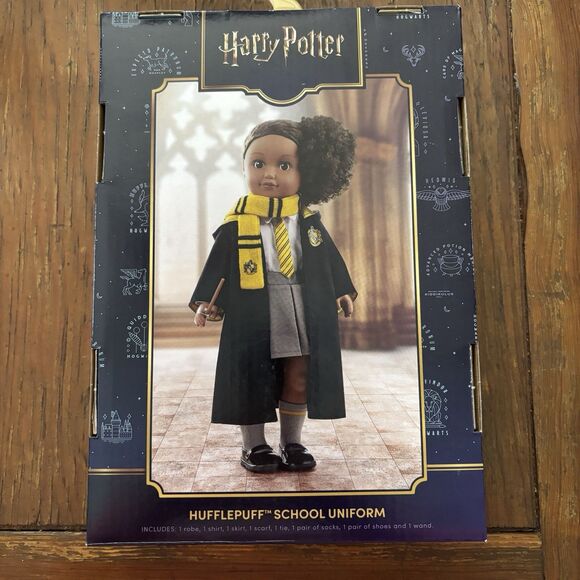 NEW Harry Potter HUFFLEPUFF School Uniform 18" Doll Wizard Sorting Sets Lot - Picture 3 of 7